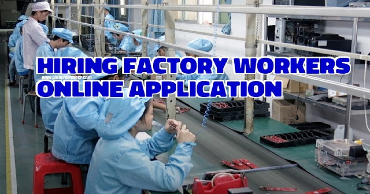City Employment now Hiring Factory bound to Taiwan Apply